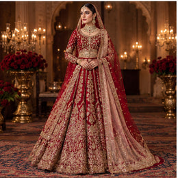 ZOREX Bridal Lehenga with Dupatta
