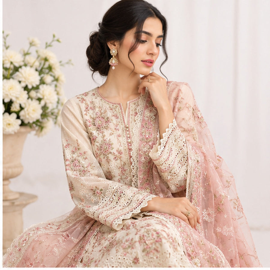 ZOREX 3-Piece Unstitched Lawn